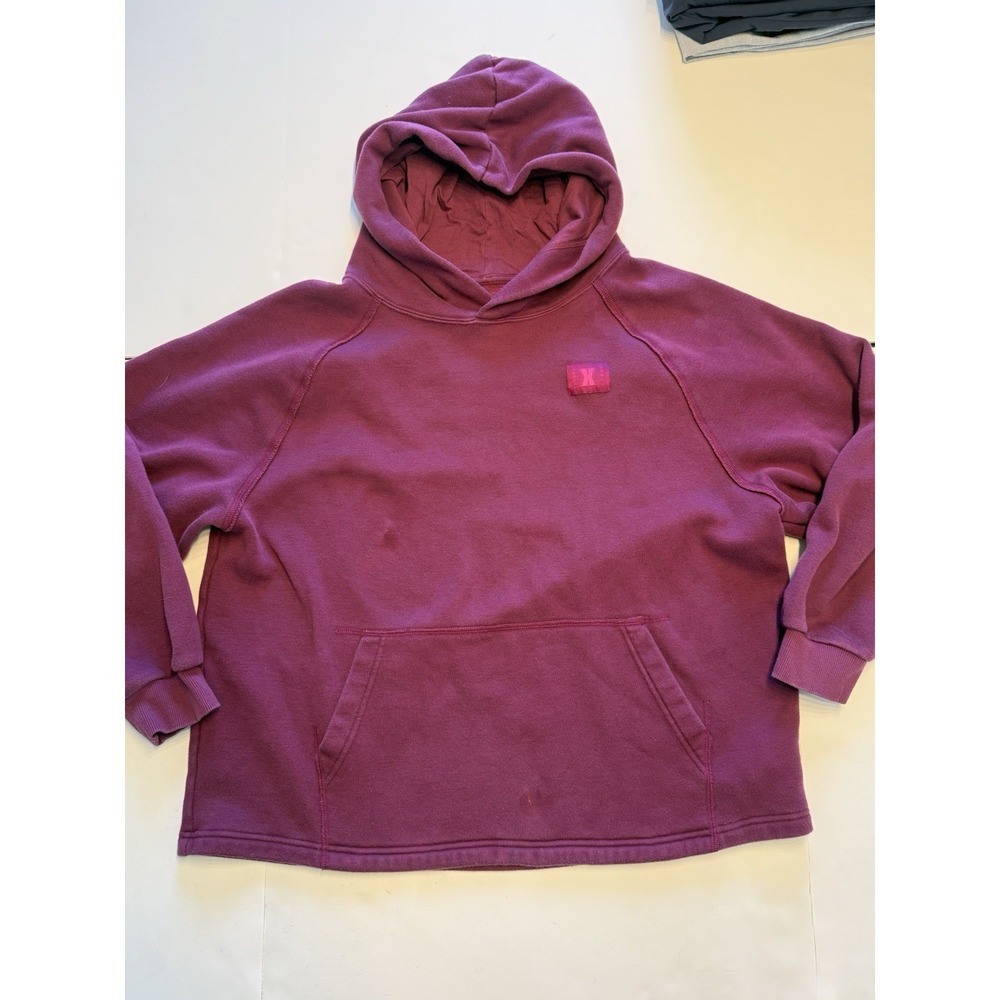 Savage X Fenty Hoodie, Men's Medium Burgundy, Pullover, Sweatshirt, Oversized